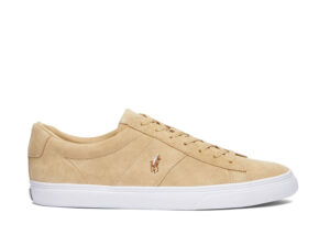 POLO RALPH LAUREN Men's Suede Sayer Sneakers in Bone