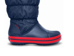 Crocs Winter Puff Boot Kids Navy Red