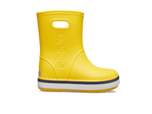 Crocs Crocband Rain Boot Kids Yellow Navy