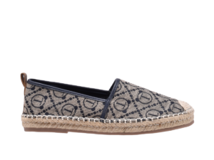TTWN Bear Slip-On Blue Diamond T-Pattern Canvas Shoes