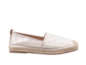 TTWN Bear Slip-On White Jacquard Eared Bear Pattern Shoes