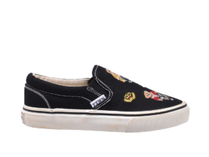 TTWN Bear Slip-On Black Bears & TTWN Letters Canvas Shoes