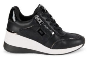 DKNY Pixie  Kai Wedge Heel Sneakers Black