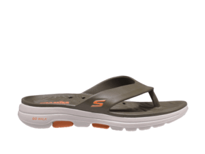 Skechers Foamies Go Walk Flip Flop 243024-Olive White Orange