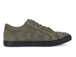 U.S. Polo Mens Perforated Quarter Sneaker Olive