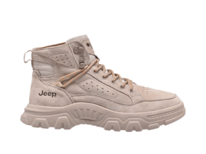 Jeep Mid Top Lace Combat Suede Boot-P224M06066-Beige