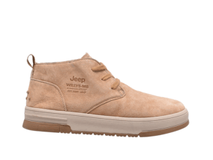Jeep Mid Top Lace Court Suede Shoes-P234M02109-Camel