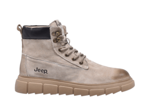 Jeep Ankle Lace up Padded Soft Leather Boot-P12230310k-Beige