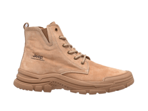 Jeep Ankle Lace Combat Suede Boot-P241071122-Beige