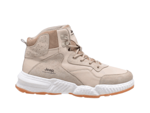 Jeep Ankle Lace up Combat Chunky Suede Boot-J031591213-Beige