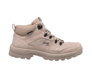 Jeep Mid Top Lace Combat Padded Suede Boot-P131291239-Beige
