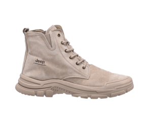 Jeep Ankle Lace Combat Suede Boot-P241071122-Khaki