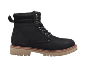 Jeep Ankle Lace up Padded Soft Leather Boot-P03232630K-Black