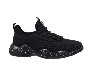 Jeep Low Top Lace Chunky Mesh Sneaker-P893166rk-Black