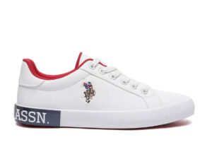 US Polo Assn Women Panelled Solid Lace Up Aubrey Sneakers