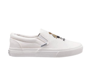 TTWN Bear Slip-On White Canvas Top Bear Head Shoes